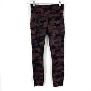 Lululemon Invigorate High Rise Tight 25" Camo Brown Earth Size 6 Everlux